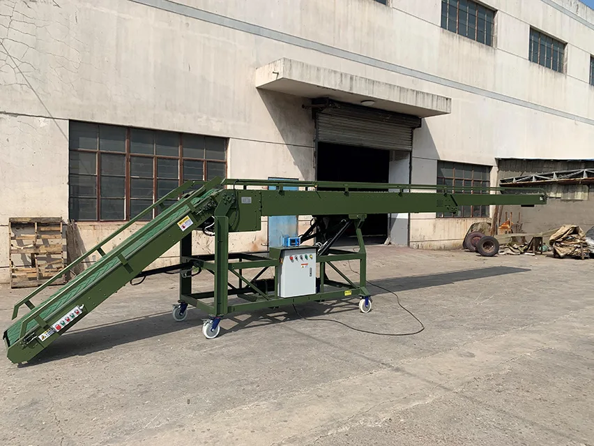 Logistics loading conveyor mobile overhead conveyor warehouse stacking high quality and high efficiency mini conveyor