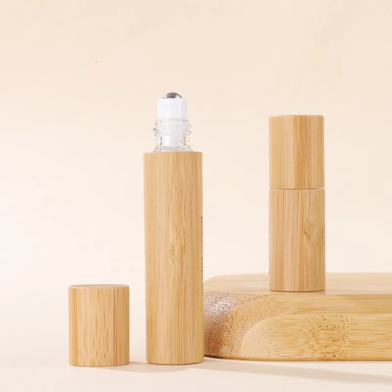 10ml bamboo and wood ball bottle  5ml all inclusive windowed bamboo bottle 3ml perfume ball bottle