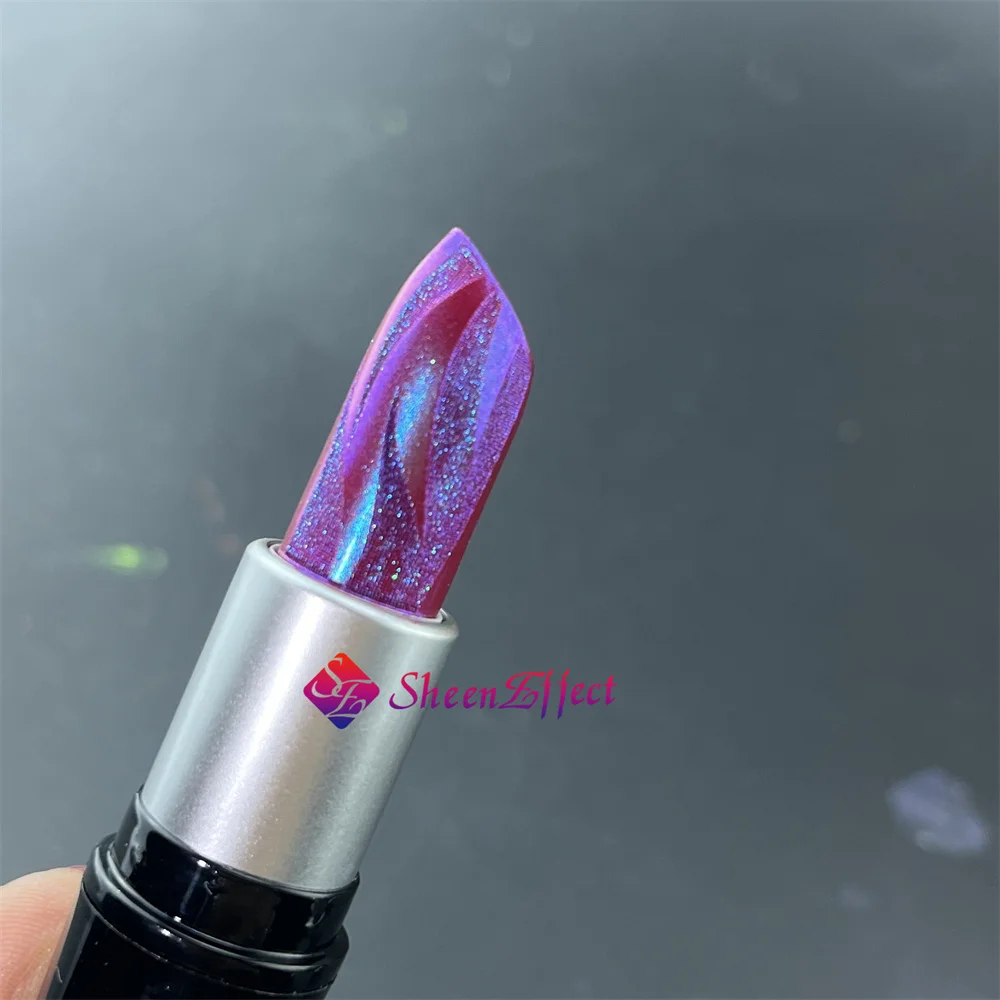 Diamond Lipstick Chrome Lips Chameleon Effect Powder for Metallic Red Lipstick