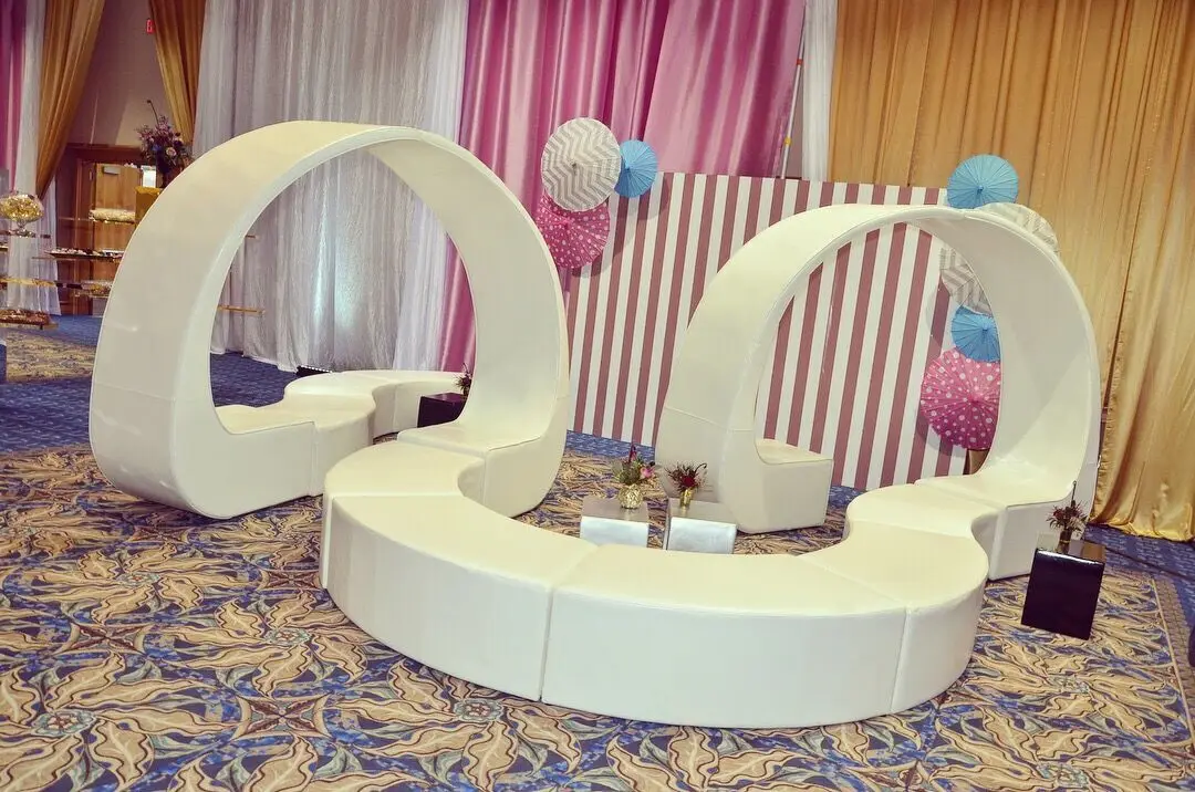 american style newest event wedding lounge sofa set