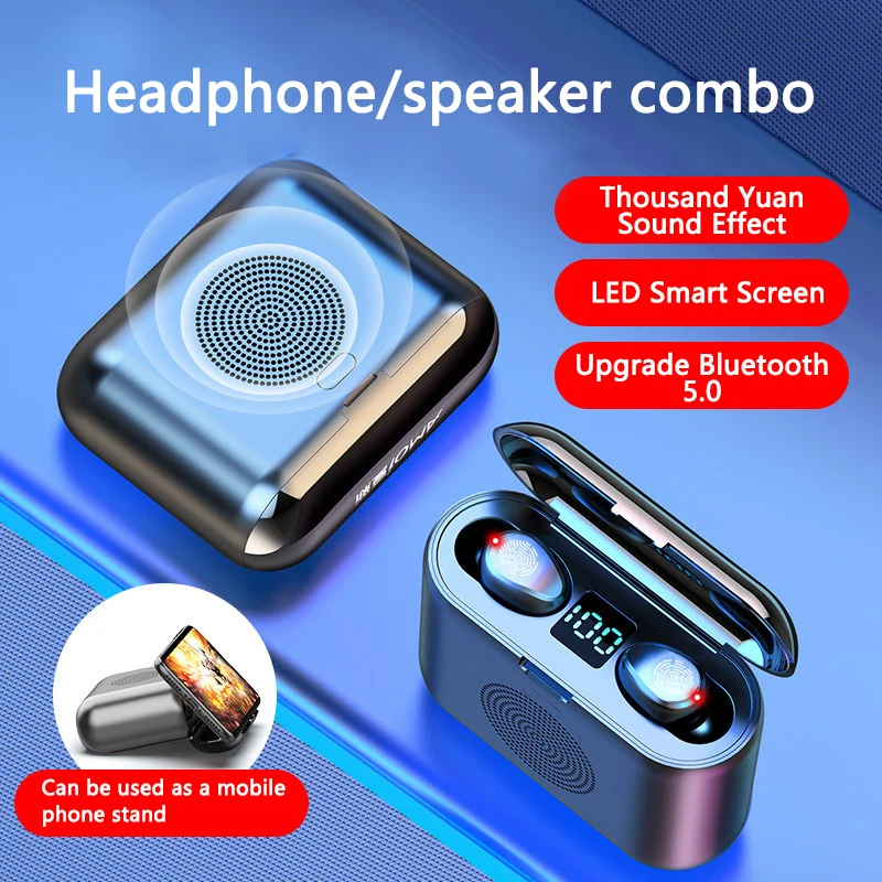 feixin 10 Years ODM & OEM Manufactory wireless headset earphone earbuds with power bank headphone speaker 3 in 1