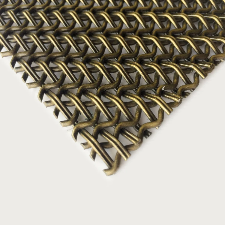 China Factory Decorative Wire Mesh Designer Mesh Bronze Metal Mesh Screen
