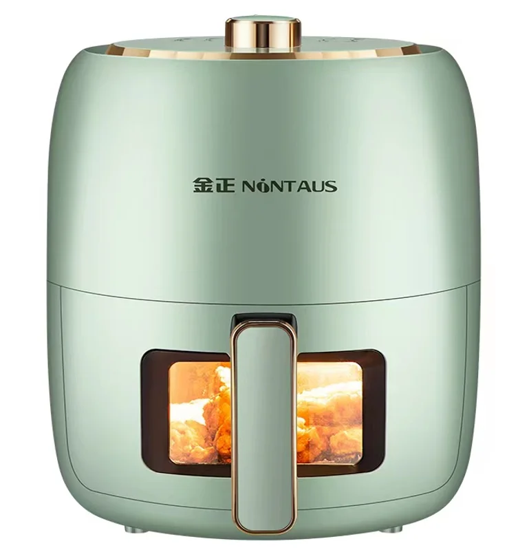 GIAYOL miniature visual air fryer with upgraded coated frying basket for BBQ