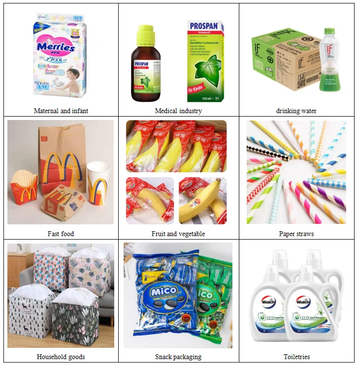 6 видов цветов флексографская печатная машина Стек типа поли мешок печатная машина