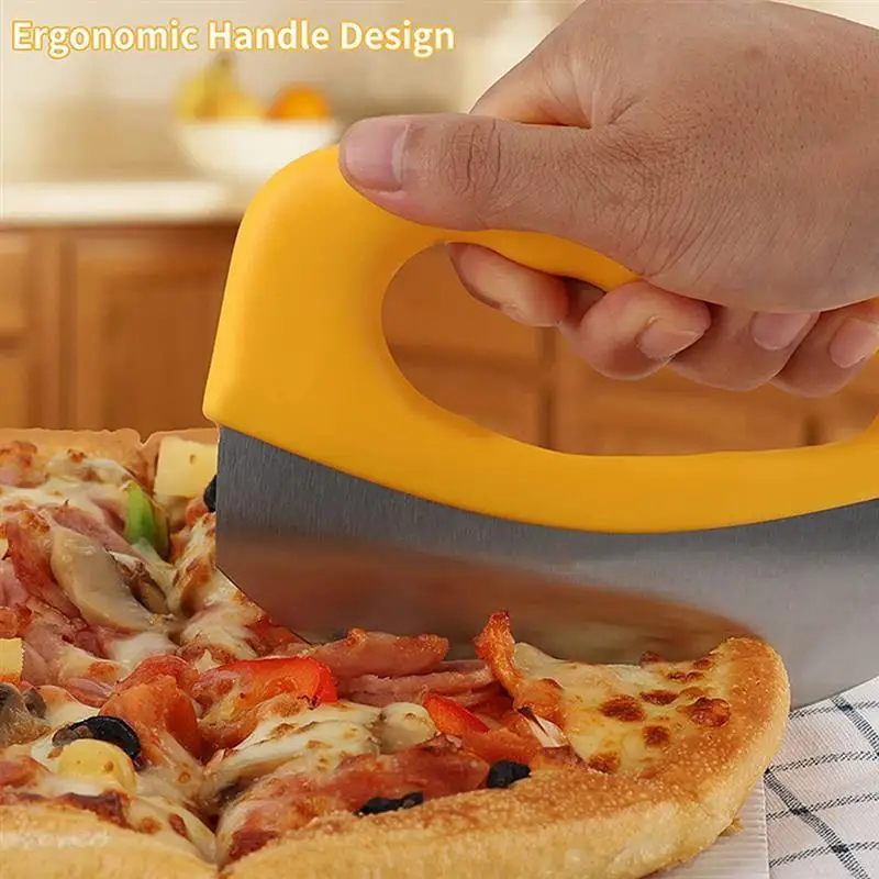 Stainless Steel Pizza Cutter With Protective Cover Pizza Knife