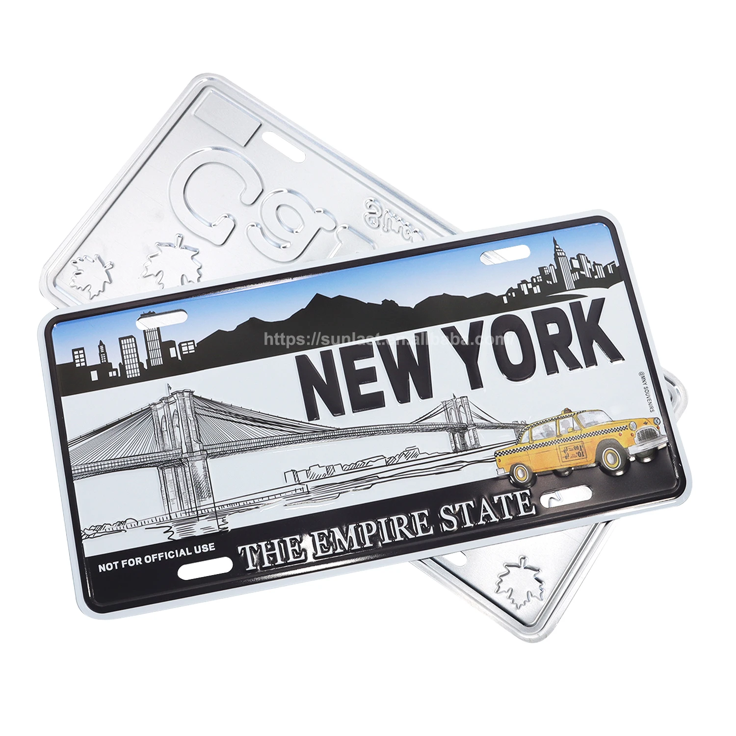 USA 13*50CM Aluminum embossed Car License Plate Number Car Plate custom License Plate for decoration