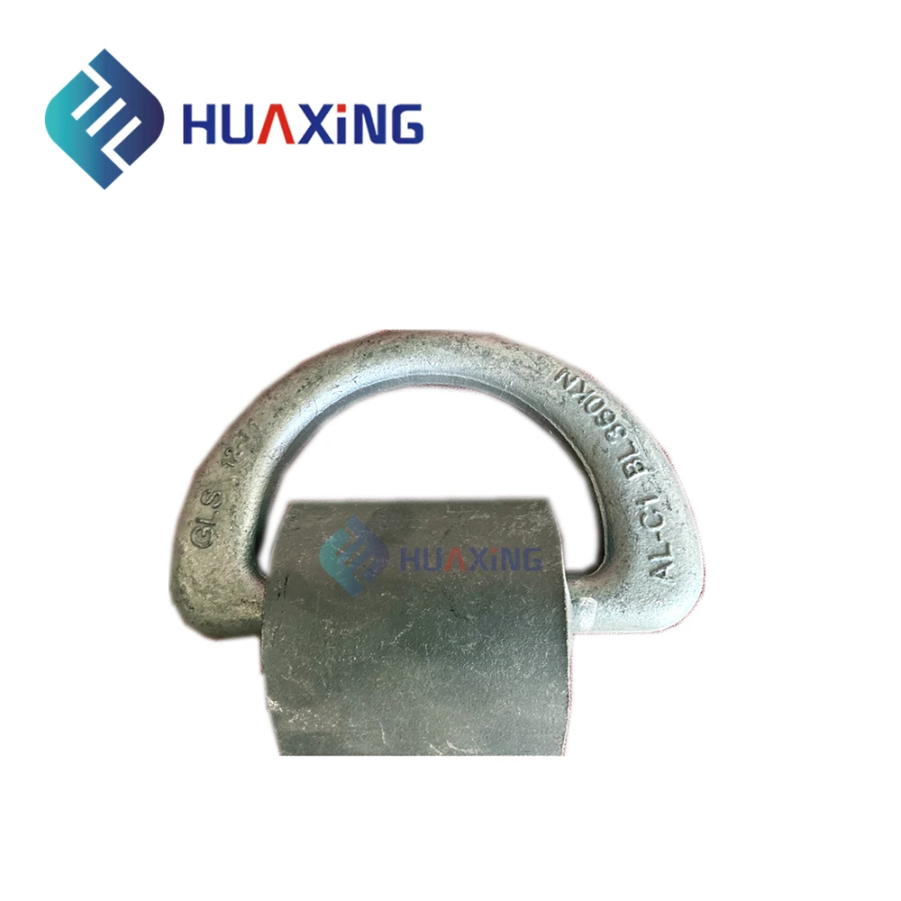 36T Forged Container Lashing Security D Ring With Clamp