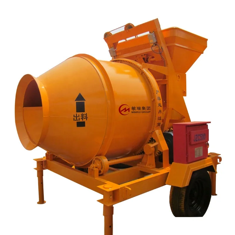 China Large Portable Cement JZC500 Concrete Mixer 500 Litre