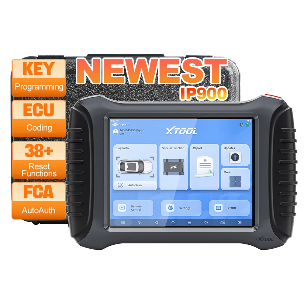 XTOOL IP900 Bi-Directional Diagnostic Tools ECU Coding Key Programming OBD2 scanner FCA AutoAuth Car Scanner 38+ Restes