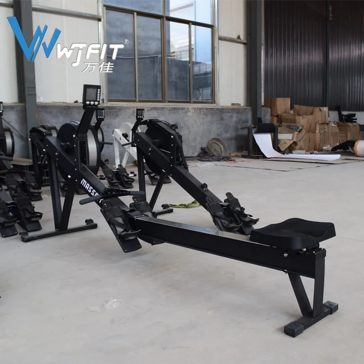 Indoor Equipment Gym Black LCD Display Monitor Heavy Duty Machine Power Rowing Air Rower