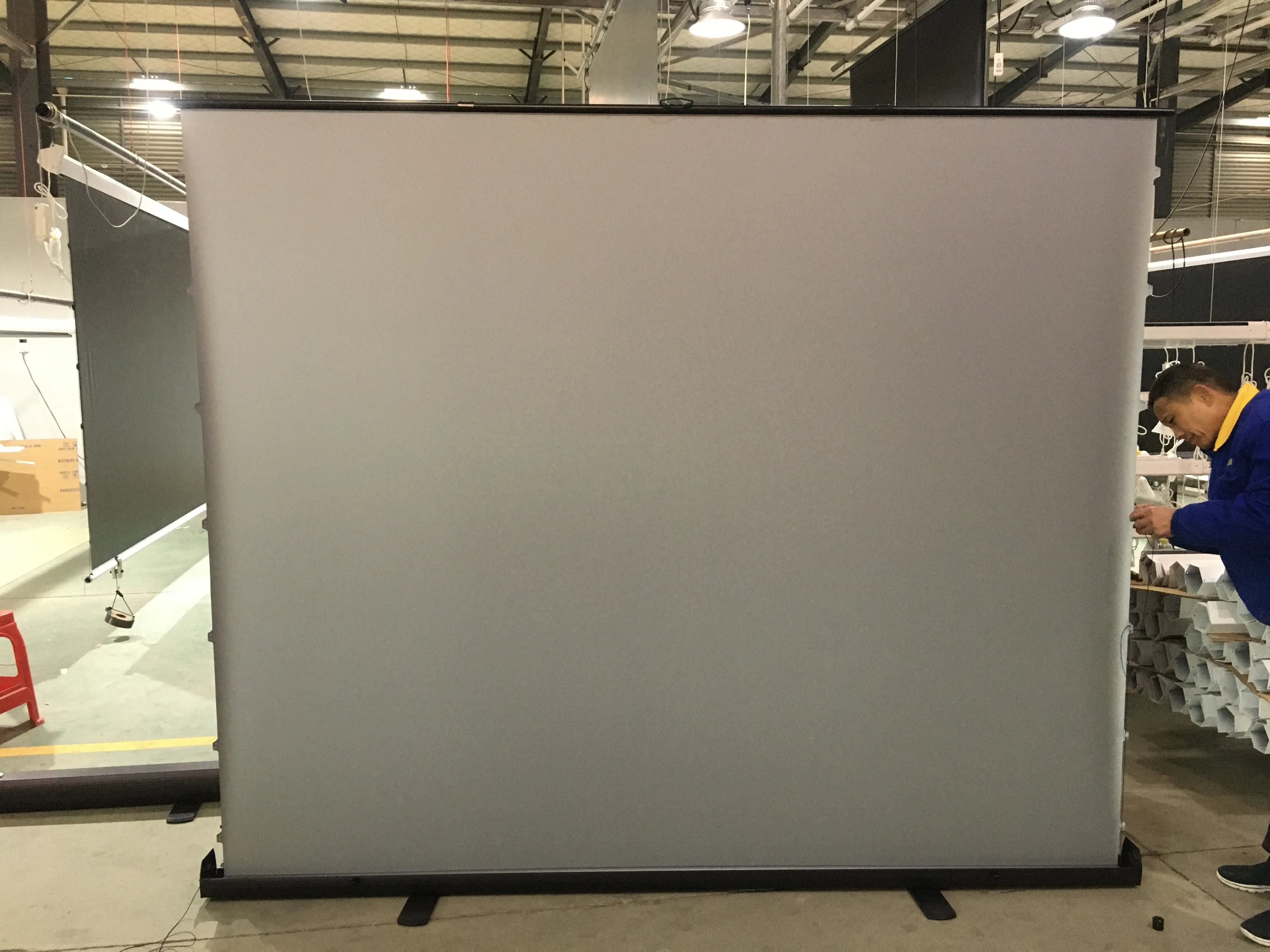 XJK 100inch 16:9  Floor-up projection screen  Pull Up Alr Projection Screen With The black Crystal For The 3d 4k Projector