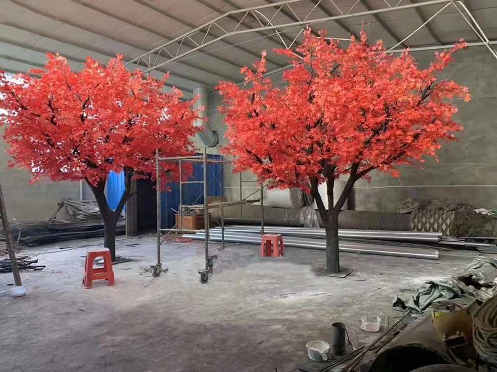 Autumn Large Outdoor Fake Artificial Japanese Red Maple Tree