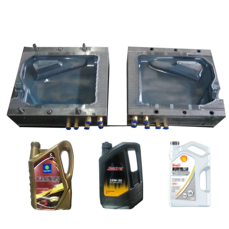 deflash unit extrusion blow mould 5L oil barrels hdpe bottle jerrycan