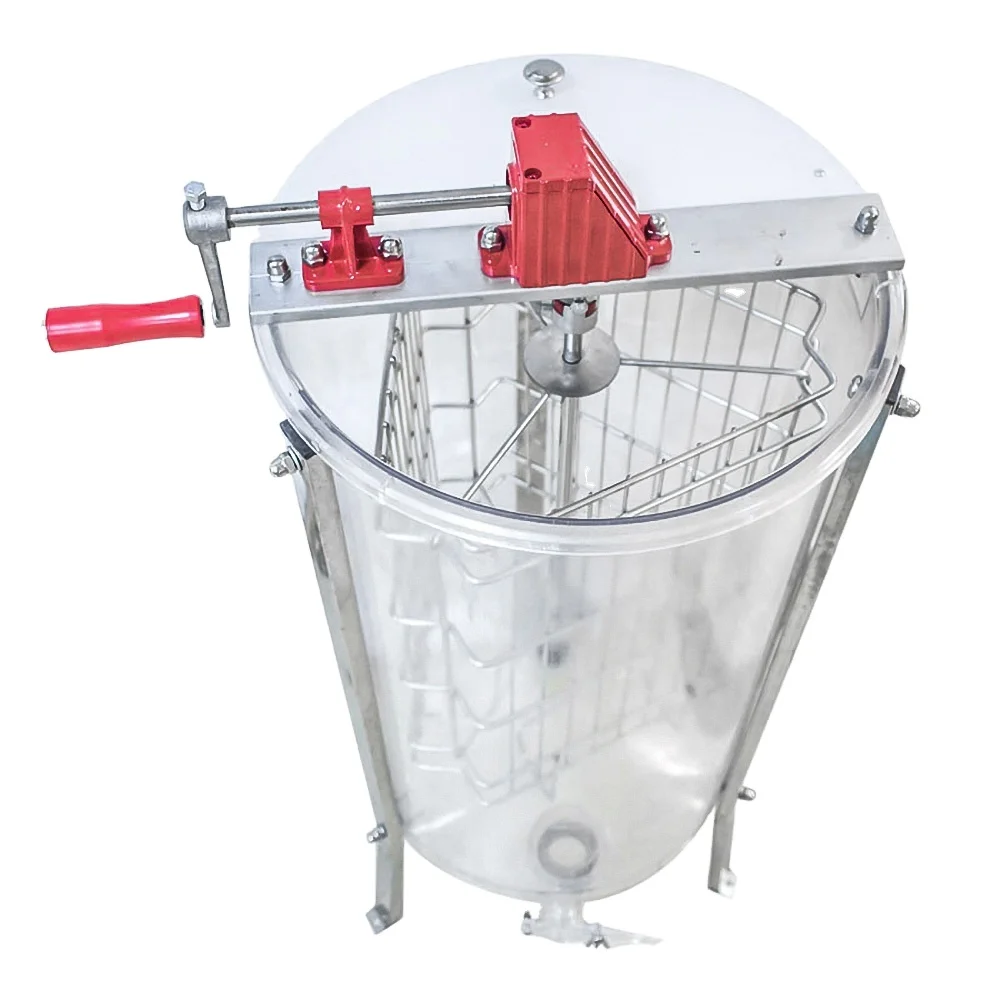 3 рамы экстрактор меда ручной прозрачный