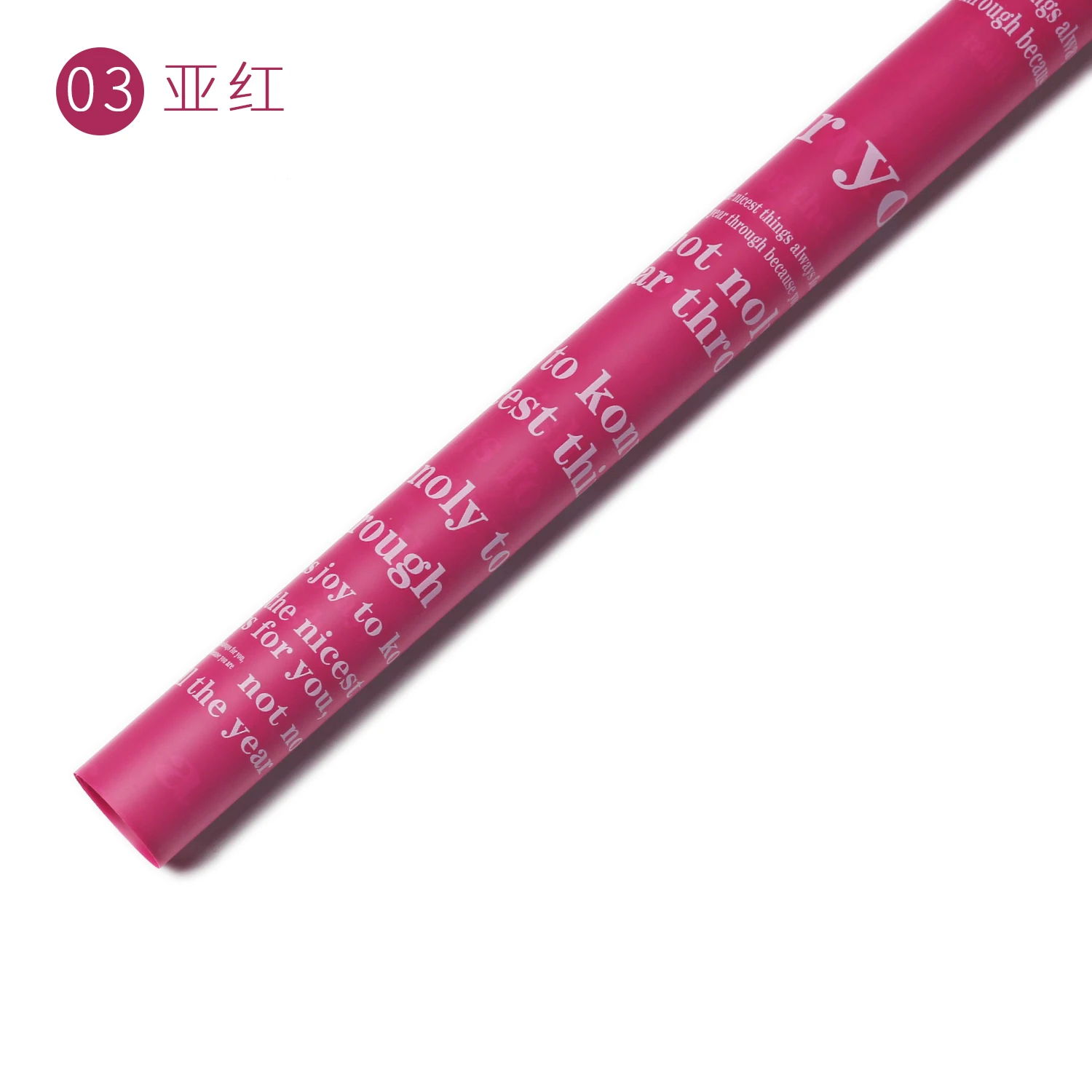 
Shinewrap 2020 New design wrapping paper letter printing waterproof plastic film for Bouquet flower wrapping paper 