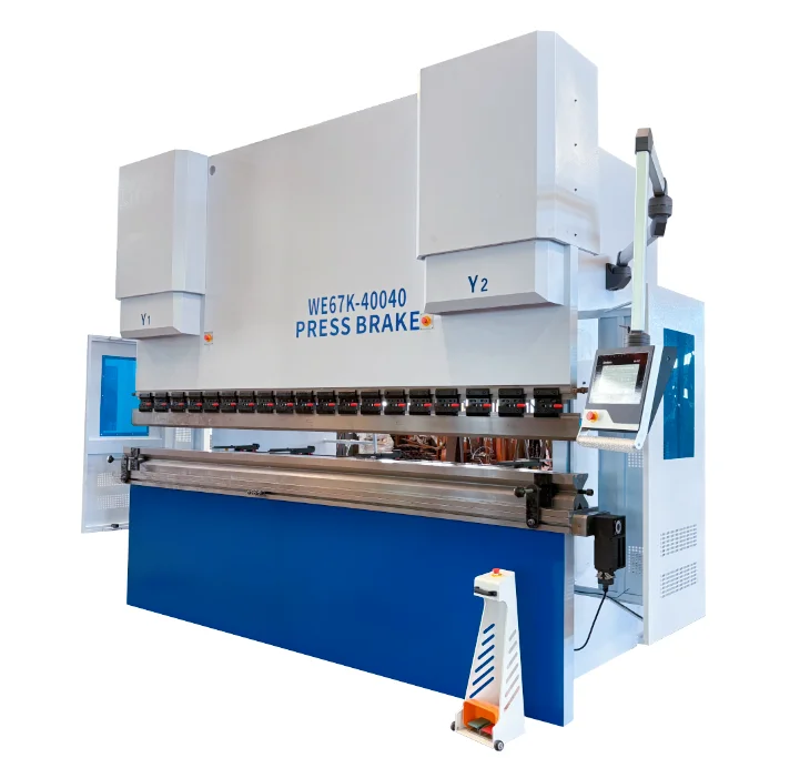 WE67K-400/4000 New 160t Synchronized Electric Servo Press Brake Cylinder 6000 mm Gear Pump Core Components Carbon Steel Metal