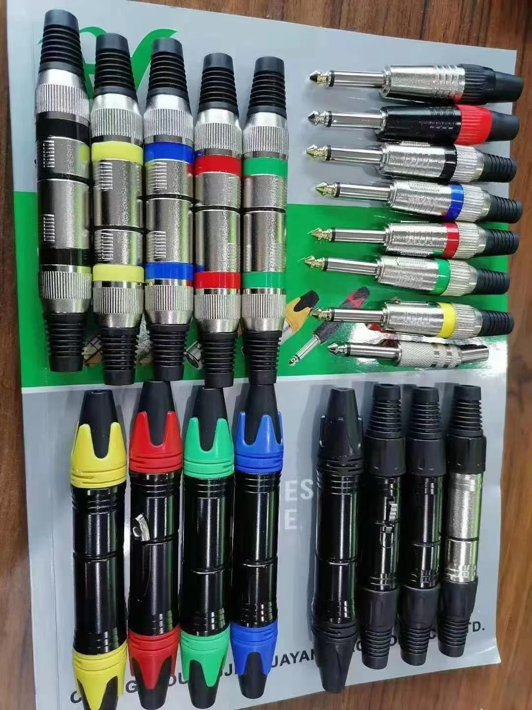 Colored 3 Pin Male To Female Jack XLR Connector