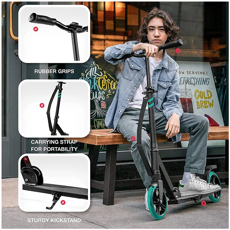 The new aluminum alloy kick scooter is suitable for adults and teenagers stunt scooter kids drift scooter