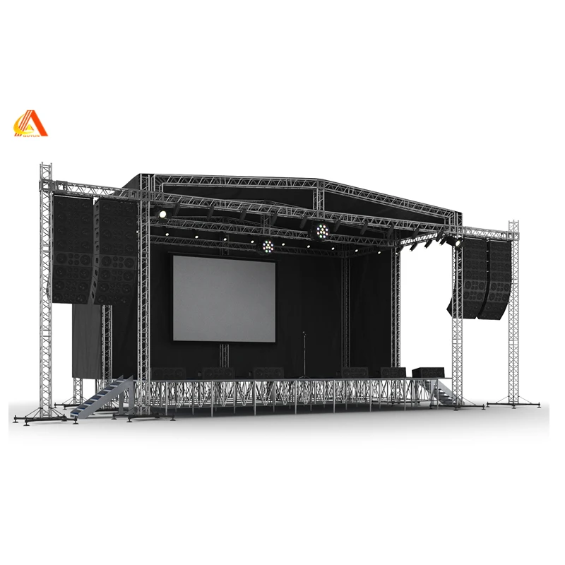 Factory Price Aluminum Outdoor Event Stage Truss System Concert Roof Truss For Hanging Speakers LED Displays