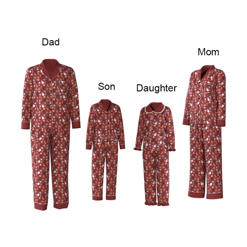 New design Christmas family matching pajamas Xmas pyjamas
