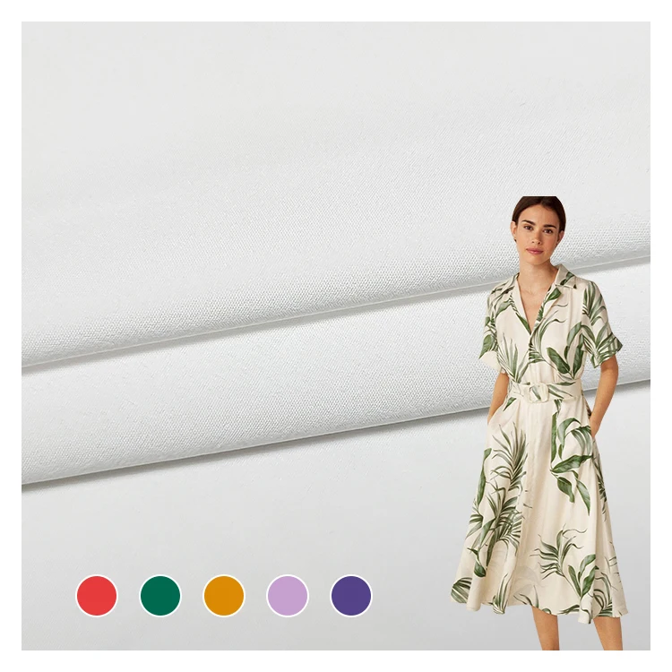 Hot Selling Solid Fabric 90% Polyester 10% Spandex Material Knitted Four 4 Way Stretch Fabric For Clothing