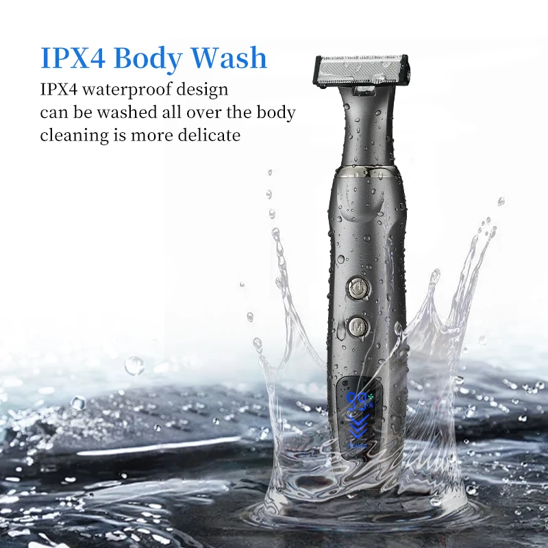 T Blade Edge Trimmer Shaver Kit Body Trimmer Waterproof Professional Rechargeable Electric Beard Shaver For Men