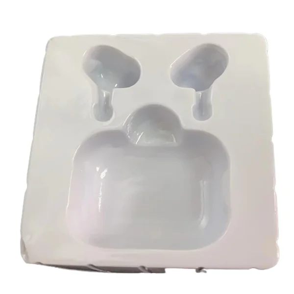 Настраиваемый популярный белый или прозрачный пла PBAT биоразлагаемый материал Bluetooth гарнитура упаковка с внутренним лотком