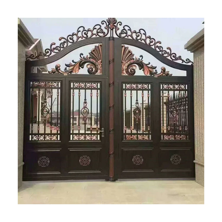Hot Sale Factory Direct High Quality Front Door Design Gates Metal Gate Wrought Iron