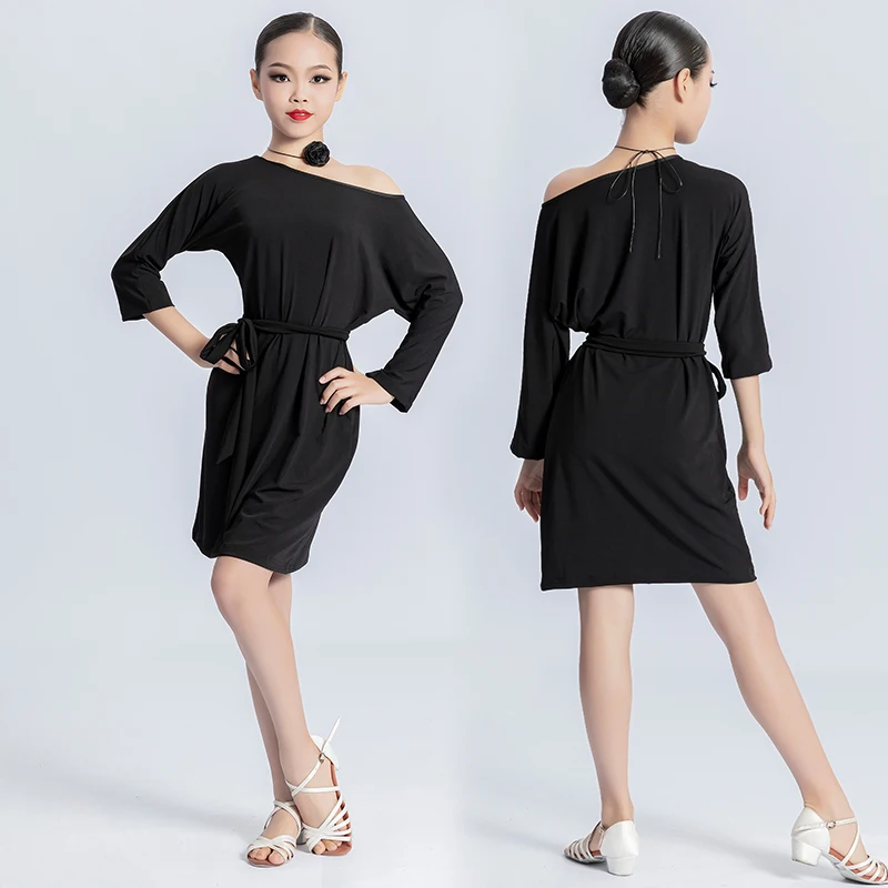 New children girls Latin jazz dance costumes fashion latin dancewear performance costumes