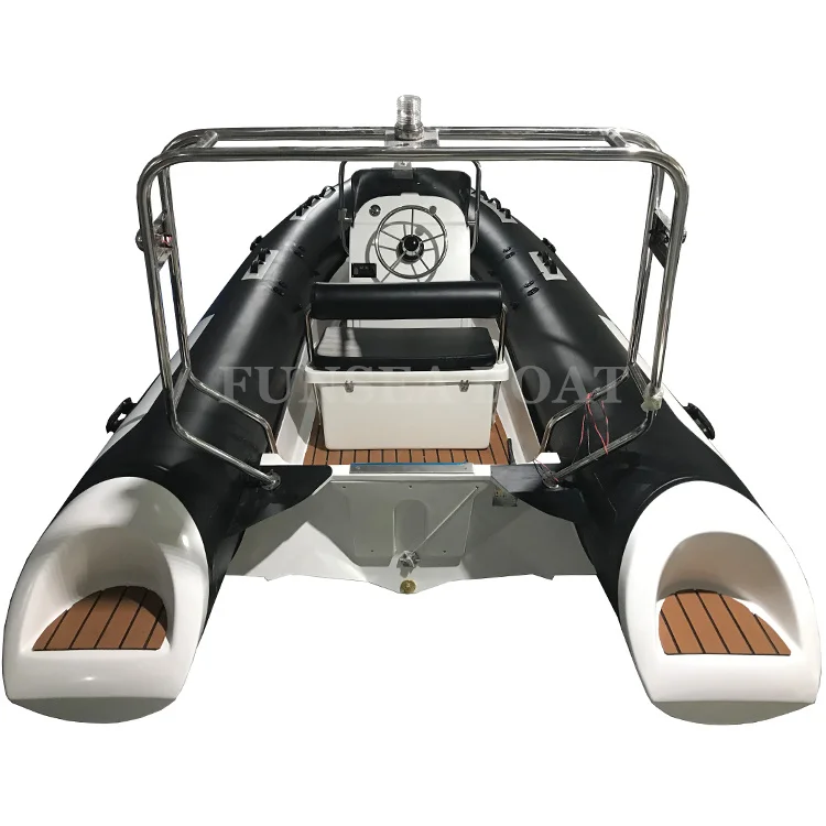 hot sale Norway 4 stroke 90HP rib 520 fiberglass hull pvc air tube inflatable motor boat