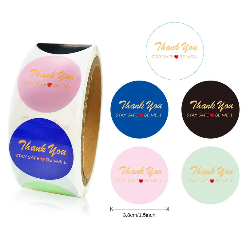 logo printed label sticker paper thank you for supporting my small business sticker