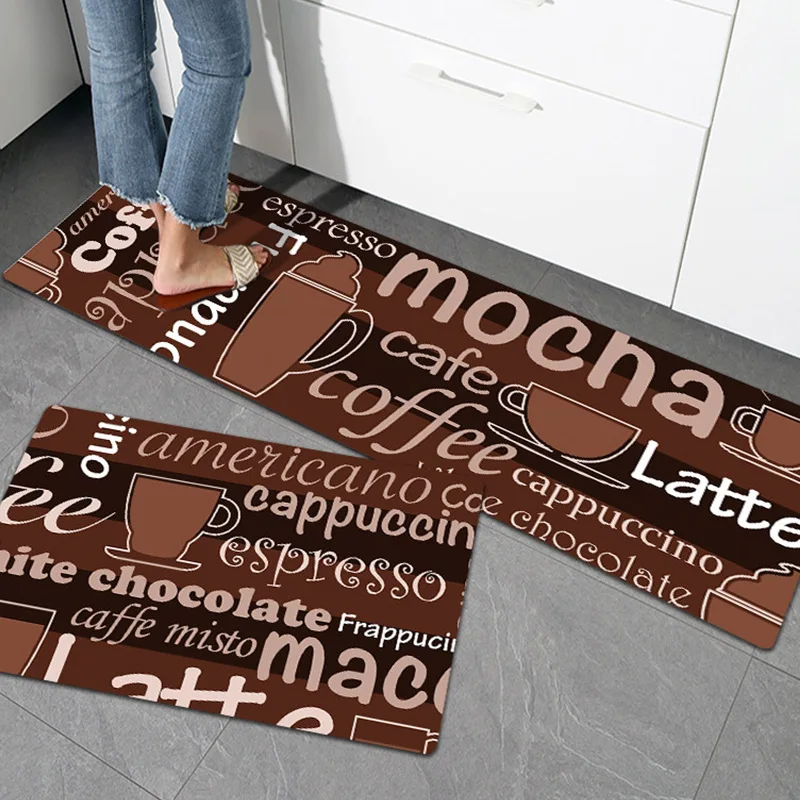 2022 China Factory Non-slip Durable Pu Foam Geometry Printed Anti Fatigue Floor Long Kitchen Mats