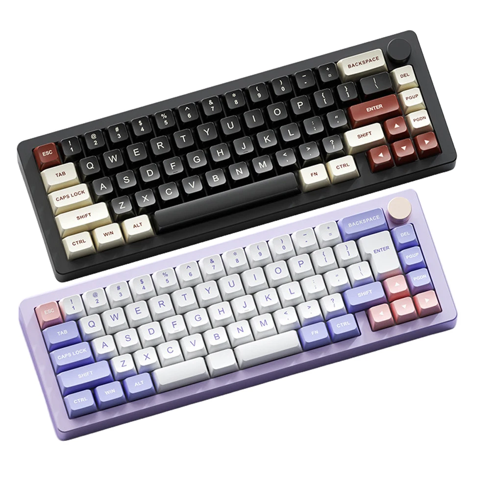 New Arrival 66 Key Backlit Aluminum Mechanical Keyboard USB Wired 65 Percent  Hot Swap RGB Wired Gaming Mechanical Keyboard