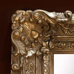MOK hot selling baroque decorative polyurethane framed  Huge  standing full body mirror