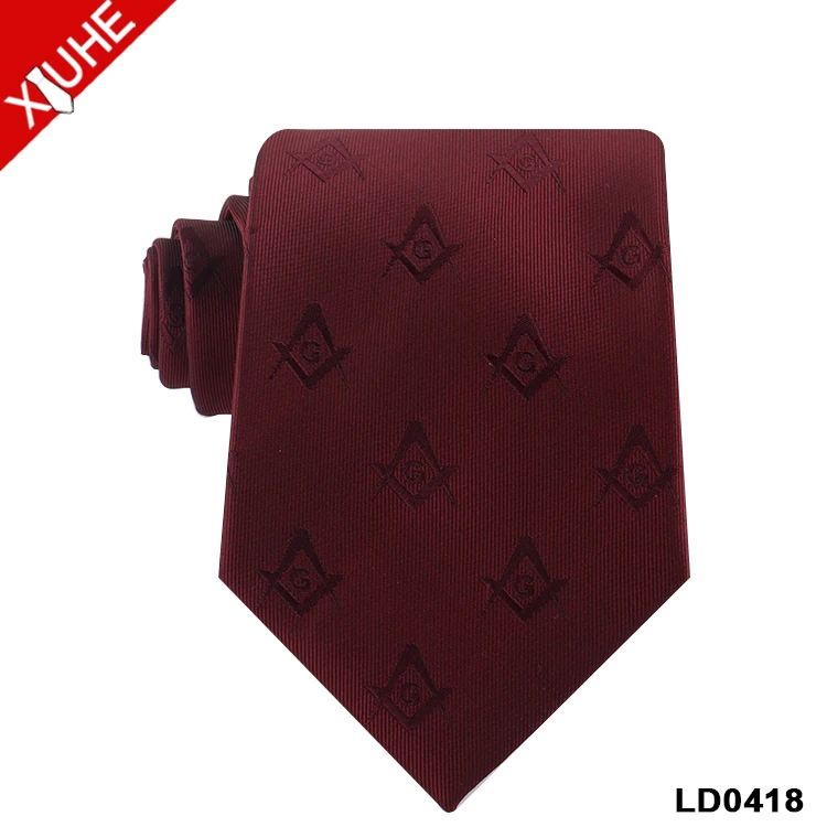 Custom Ties Navy Blue Black Mens Necktie Jacquard Logo Custom Polyester Ties