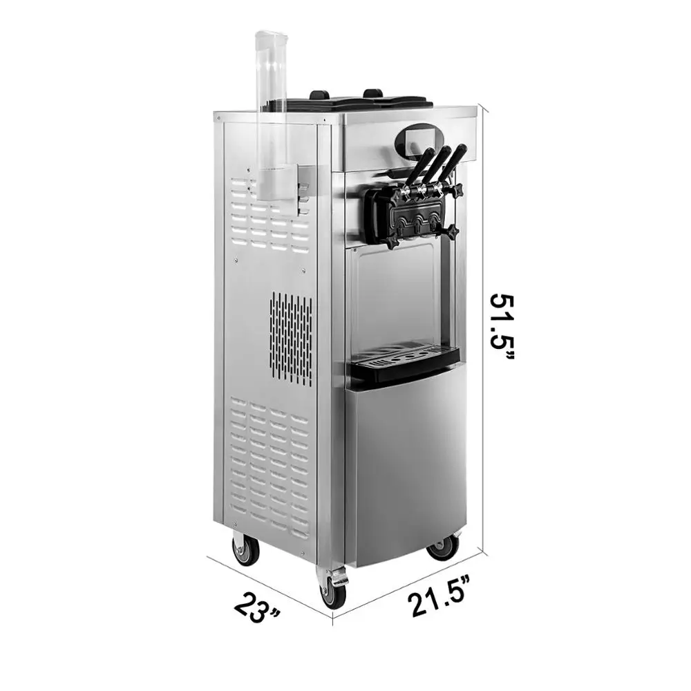 YKF-8228H напрямую с фабрики поставки машина мороженого/3 вкусов агрегат для производства мягкого мороженого