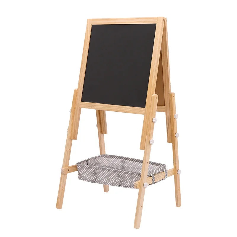 Double-Sided Wooden Drawing Painting Easel Stand with Height Adjustable for Outdoor Indoor Painting Drawing, Homeschooling