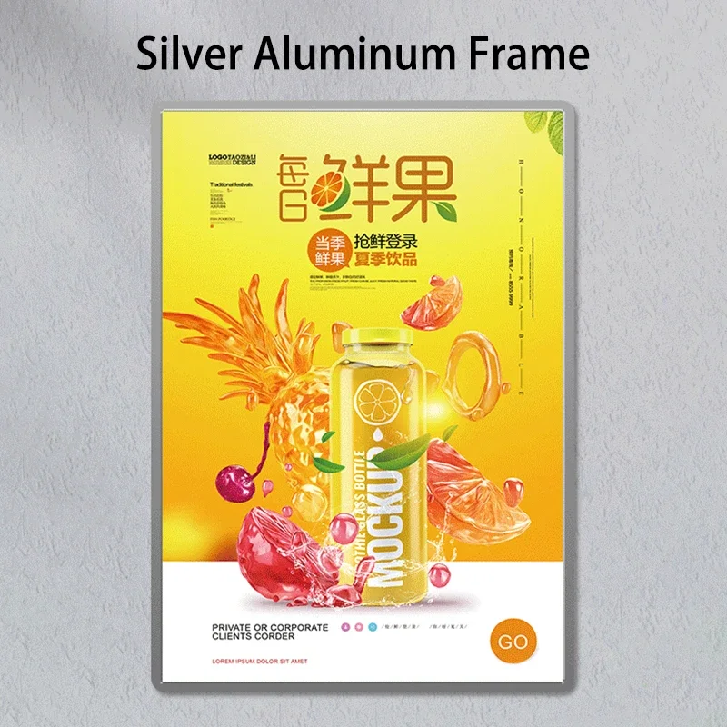 LED restaurant menu board aluminum frame magnetic advertising acrylic split reinforced ultra-thin LED light box