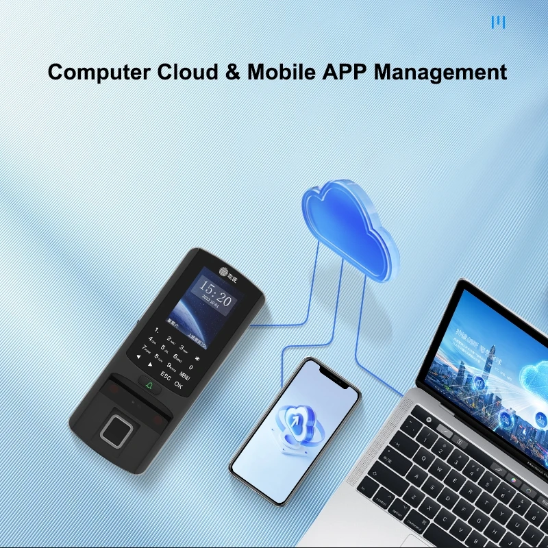 2.8inch Display Screen RFID Access Control Staff Attendance Machine Biometric Fingerprint Recognition Access Control Machine