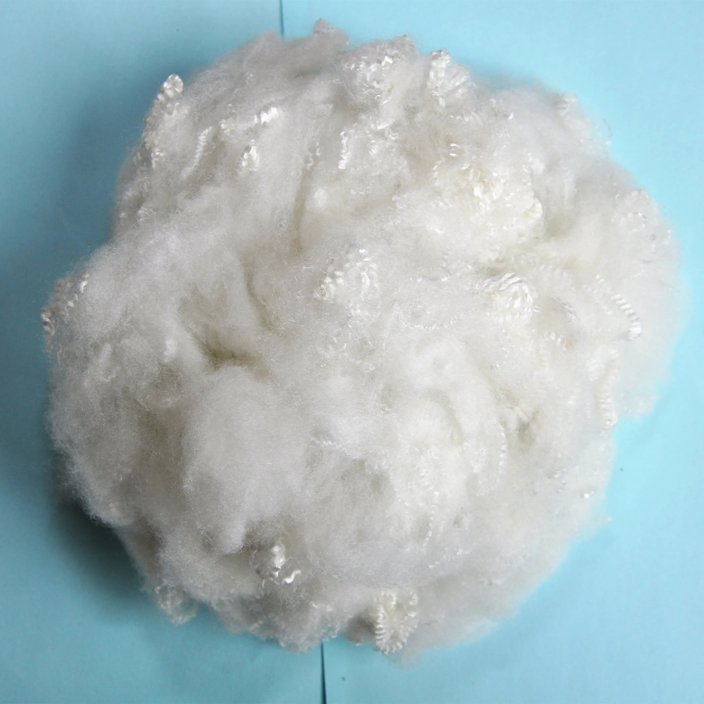 3DX102MM переработанное сырье, белое твердое несиликонизированное Полиэфирное штапельное волокно