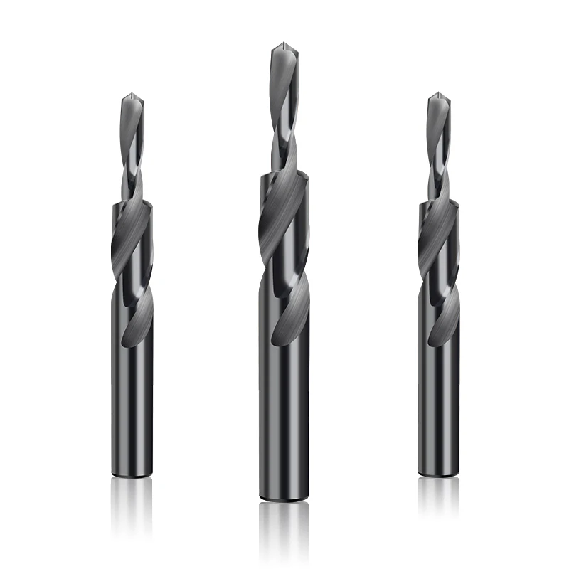Custom Step Drill Metric Straight Shank 2 Flute Hss Twist Step Drill Bit For High Speed Cutting