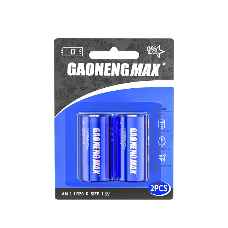 High quality LR20 D size battery 1.5Volt lr20 alkaline battery Alkaline Primary Batteries