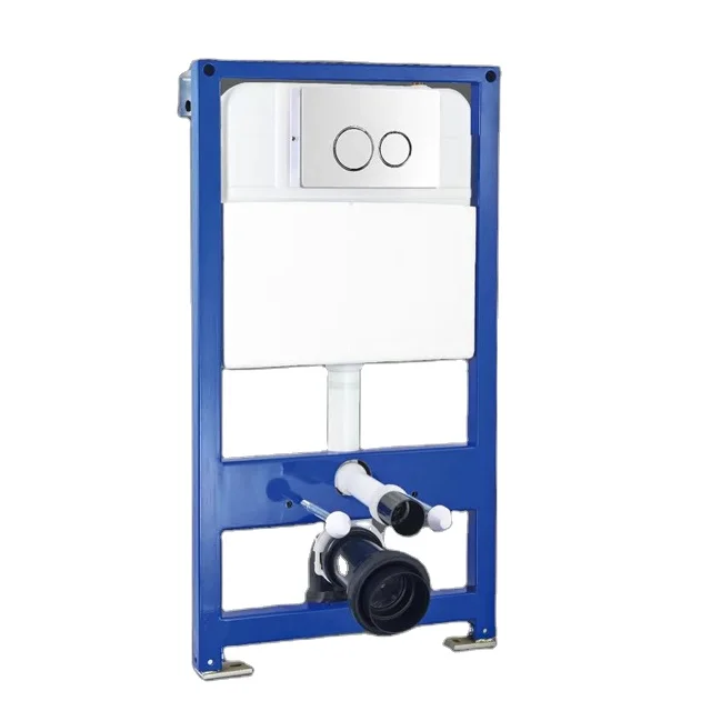 Toilet Wall Hung Slim Dual Flush Cistern Conceal Tank Flush Fittings Concealed Cistern
