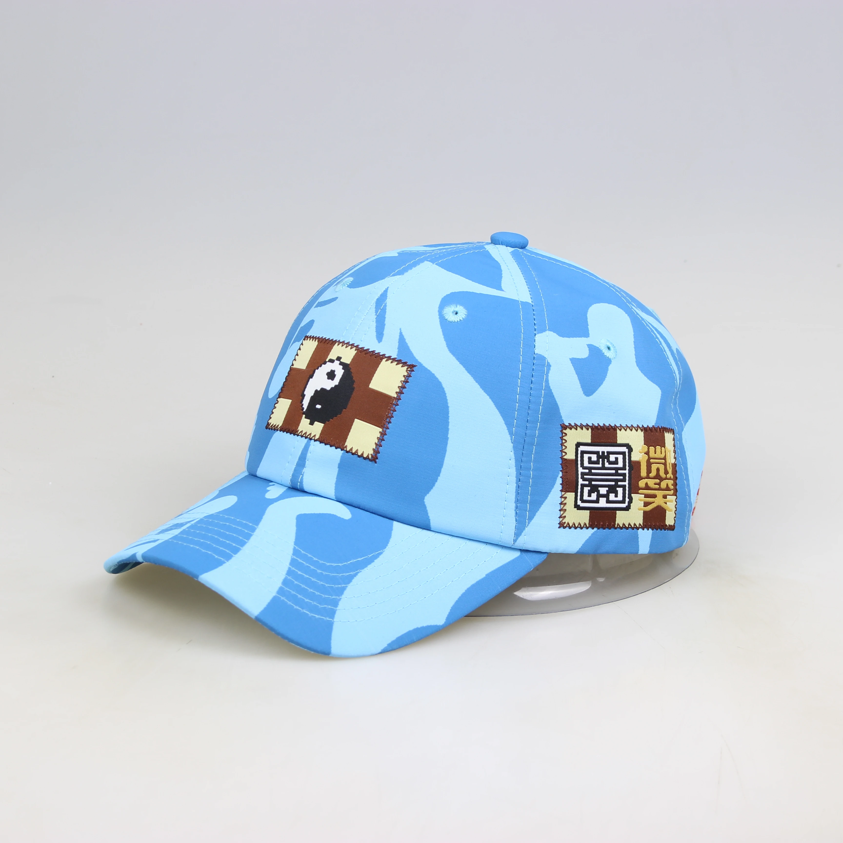 Designer new customized embroidery digital printing outdoor camouflage flowers unisex 6 panel  baseball cap