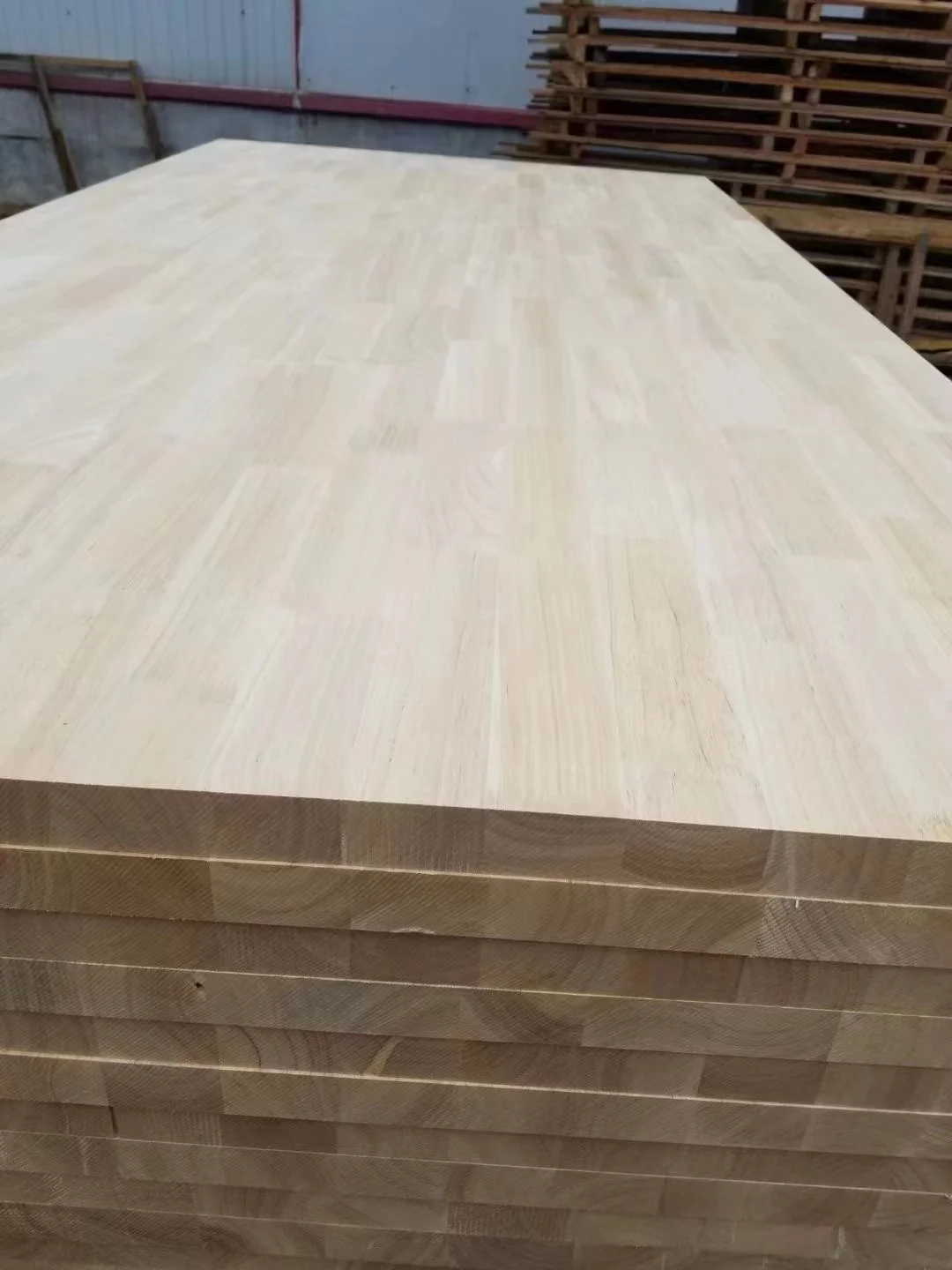 Fsc Certification High Grade Hot Selling 1220*2440*12Mm Rubber Wood Edge Glue Finger Joint Board For Furniture