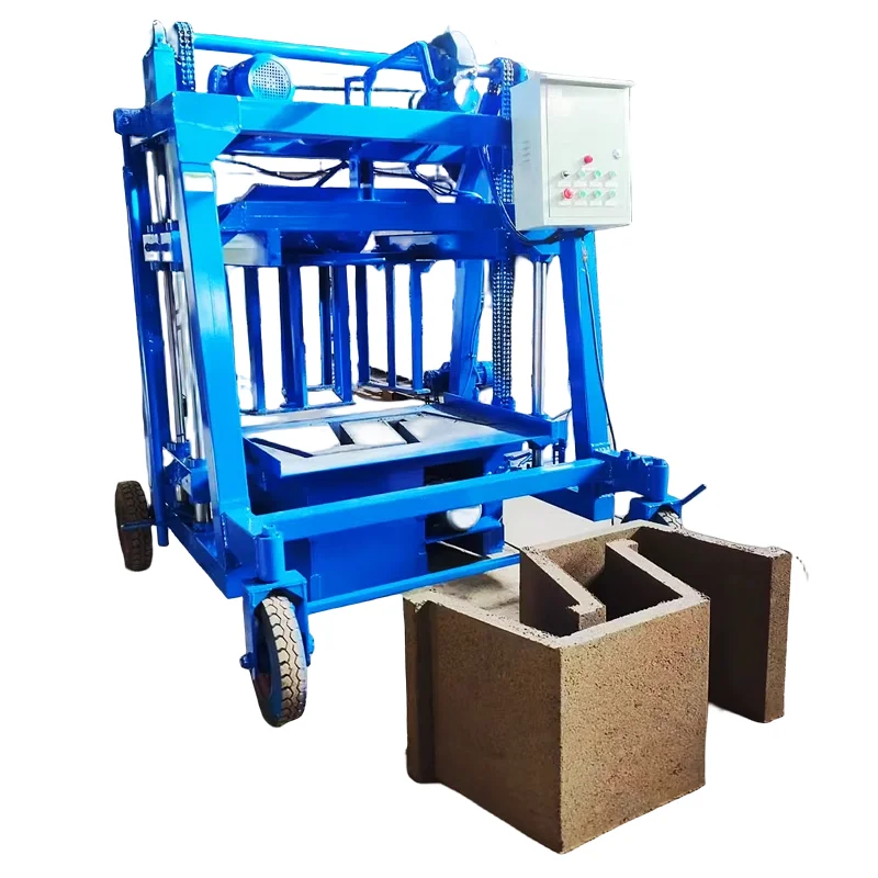 Factory price block and brick maker machine automatic and manual cement sand brick making machinery mold for sale