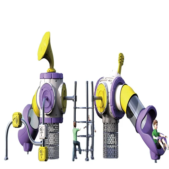 Commercial swing sets Wooden Playground baby equipment plastic Amusement Park large wood Slide