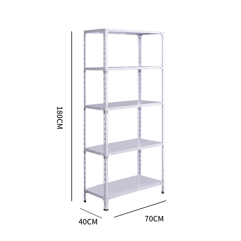 Factory hot sale powder coated slotted angle shelving systems rack