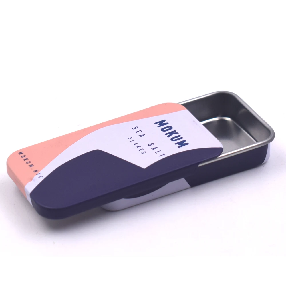 
2019 Hot Sale Lip Balm Slide Metal Tin Box 