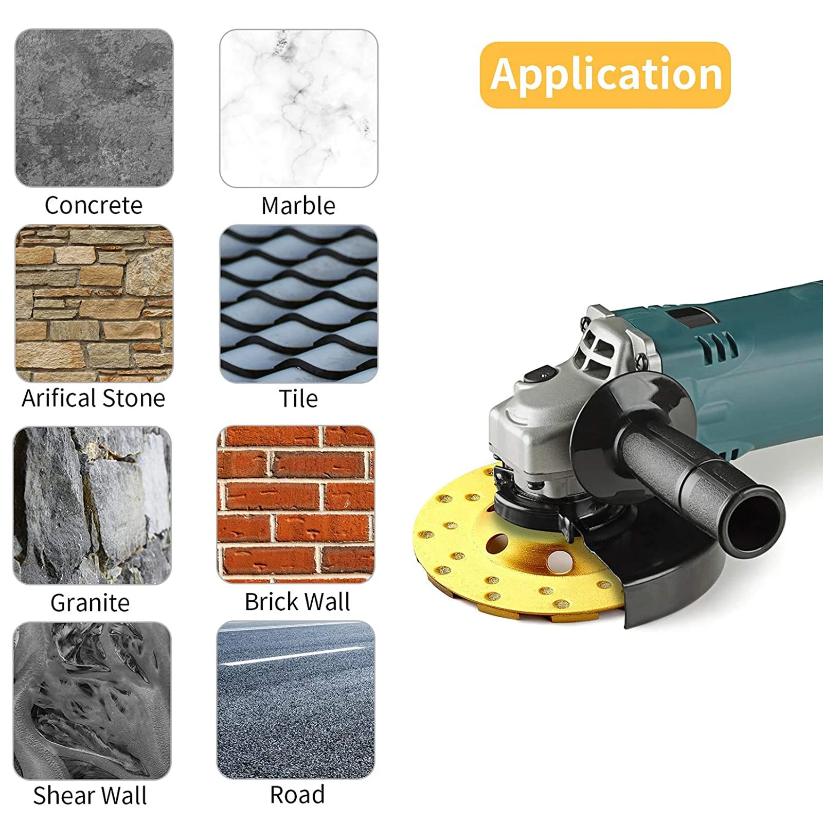 OEM/ODM 4 Inch Angle Grinder Turbo Diamond Cup Grinding Wheel For Concrete Marble Stone Ceramic Tile Granite Shear/Brick Wall